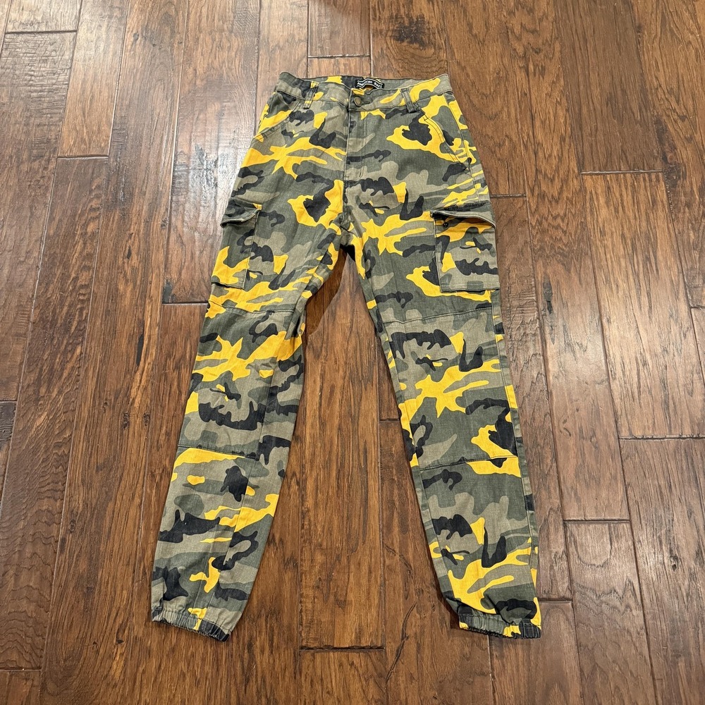 American Bazi Pants Womens Large Green Camo Cargo Jogger Stretch RJJ-2036